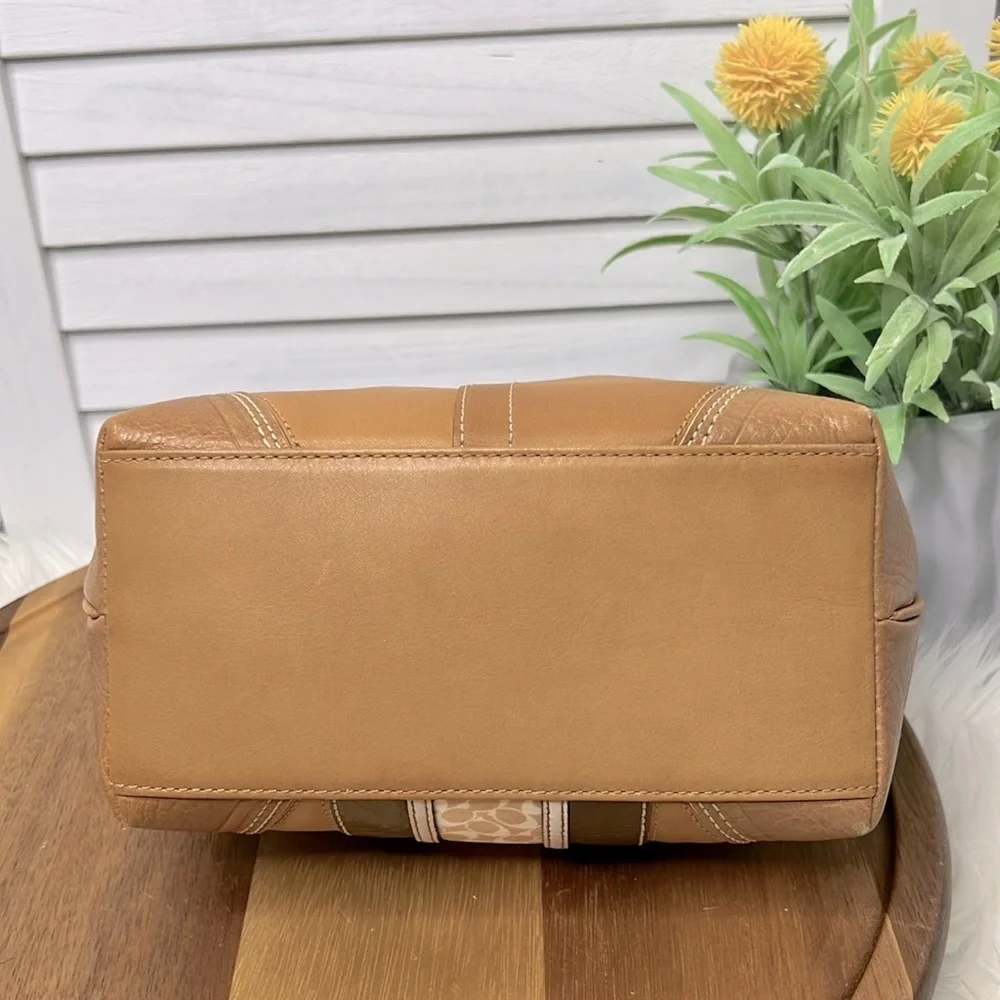 VINTAGE COACH l Signature Leather Mini Demi Bag Y2k Baguette Retro 90s - Picture 8 of 11